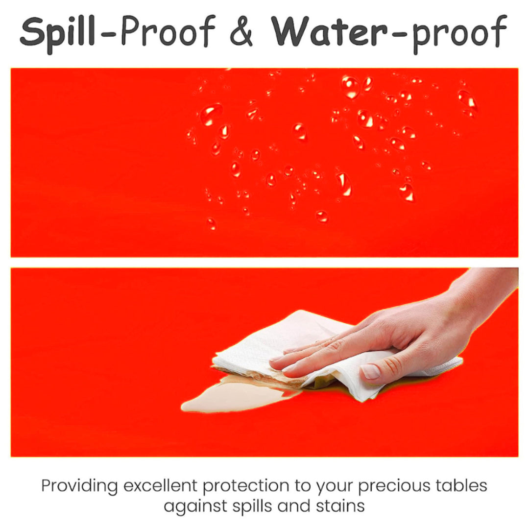 Red Vinyl Table Cover for Party Decor - 54X108 - 1PC