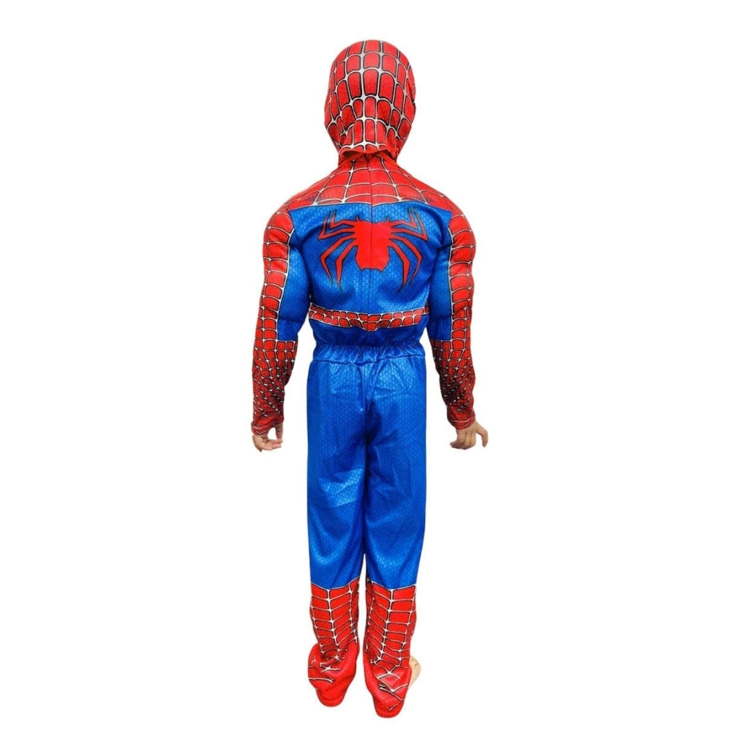 Deluxe Spiderman Muscular Costume w/Mask for Kids - Size S - Age 3 - 5 YRS