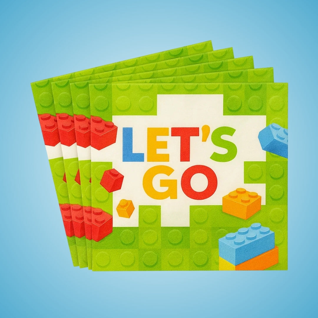 LEGO Theme Paper Napkins -Pack of 20