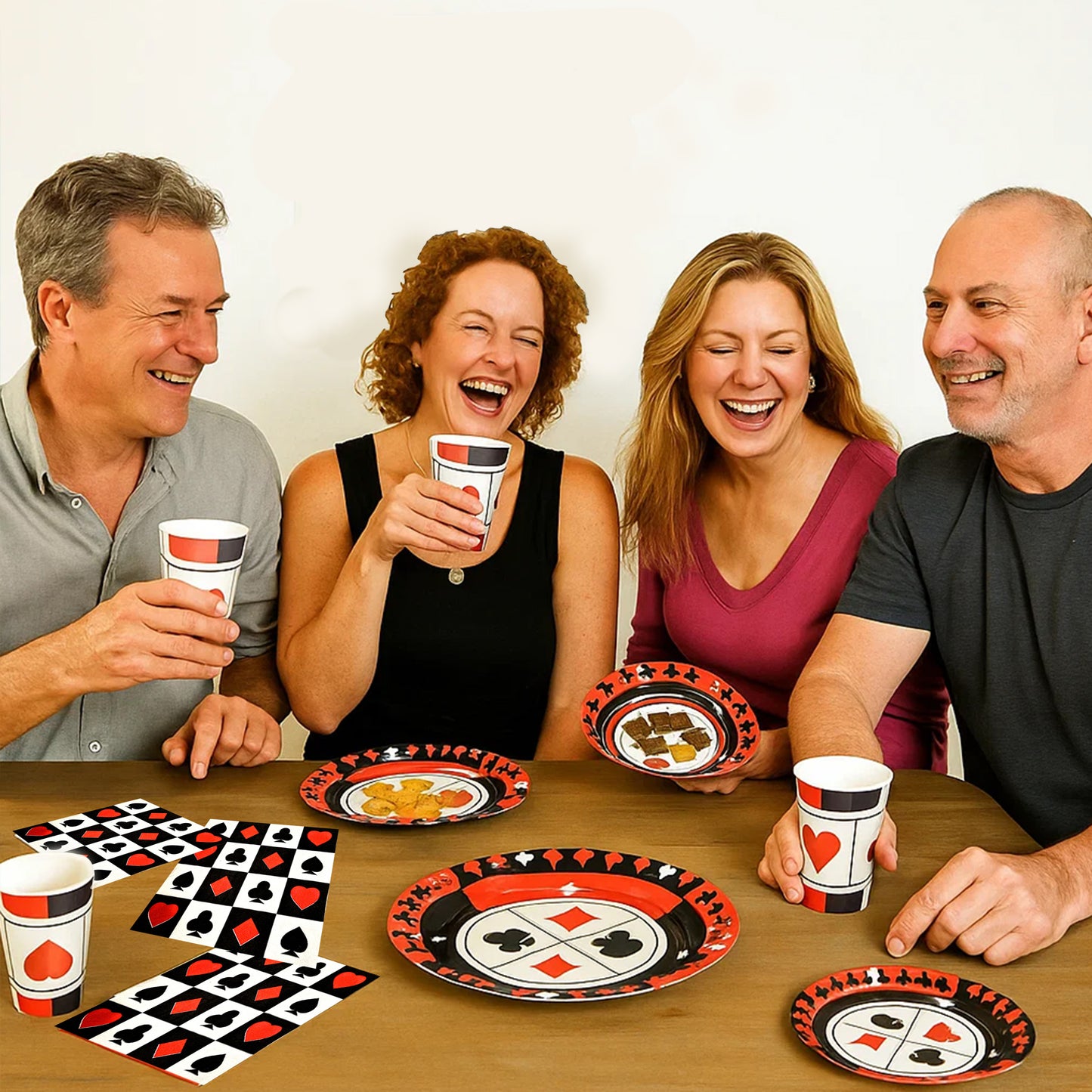 Casino Theme Paper Napkins - 16PC
