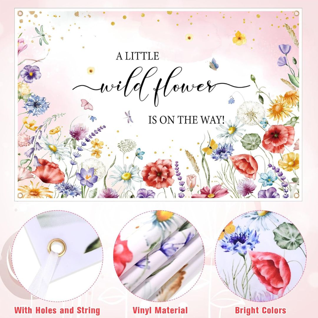 A Little Baby Is On the Way Banner and Balloons Garland Kit - 80 PC