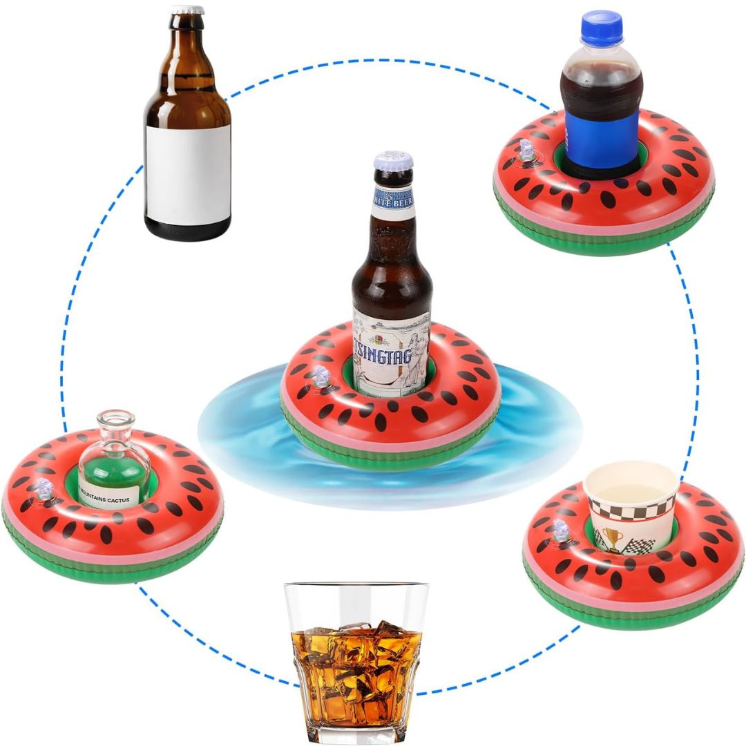 Inflatable Watermelon Drink Holder Pool Float - 1PC