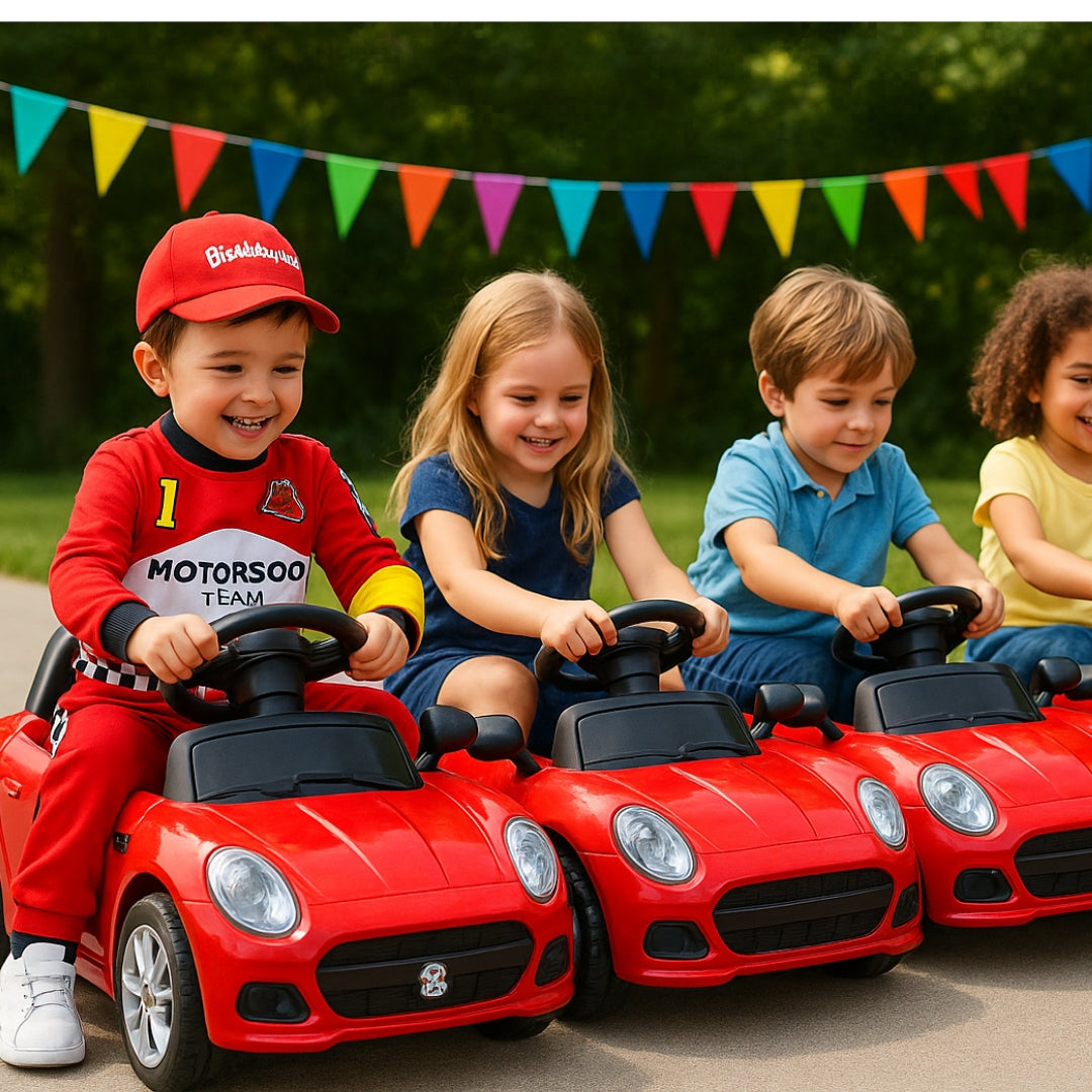 F1 Car Racing Kids Costume with Cap - Age 5 to 7 Years