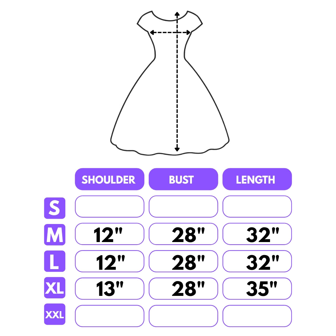 Snow White Costume - Size L - Age 7 to 9 Years