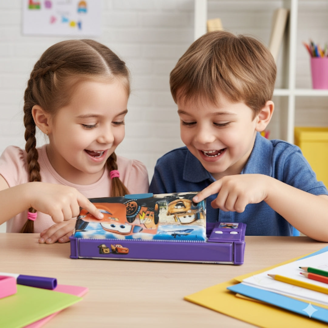 Disney Frozen Dual Side Pencil Box with Multi Organizer - 1 PC