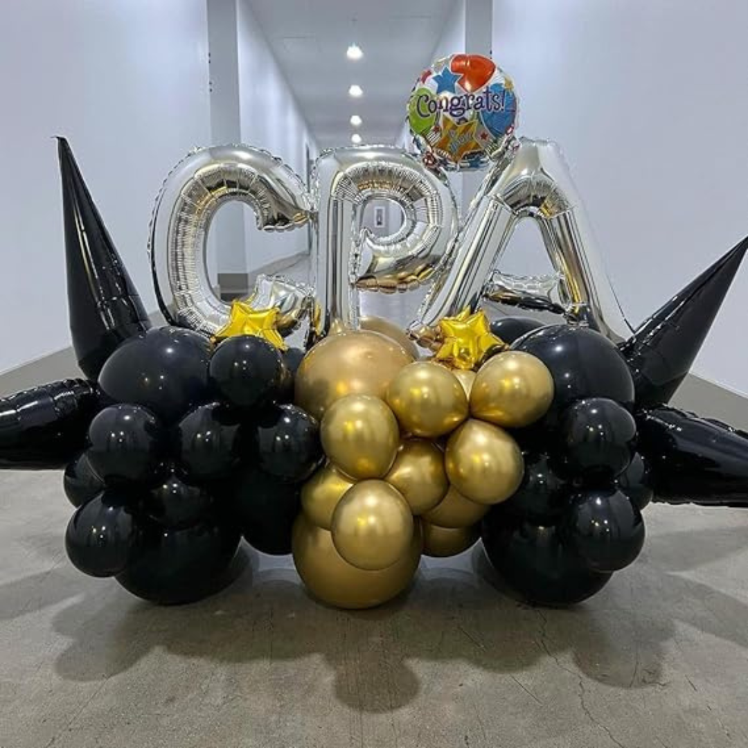 Letter P Silver Foil Balloon - 16 inches - 1PC
