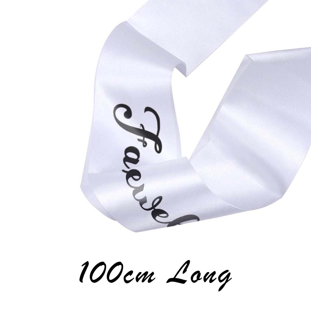Farewell Sash White - 1PC