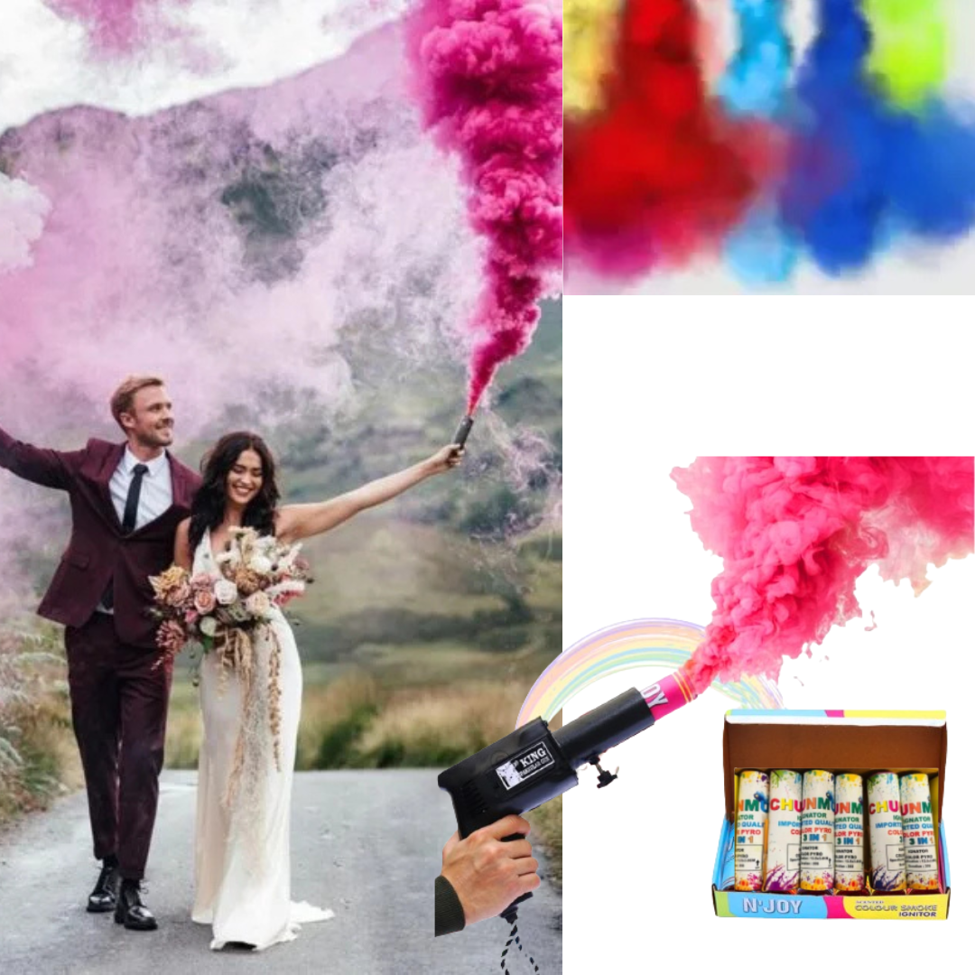Colored Smoke Fog - Multicolor - 3 in 1 Smoke Fog - 1PC