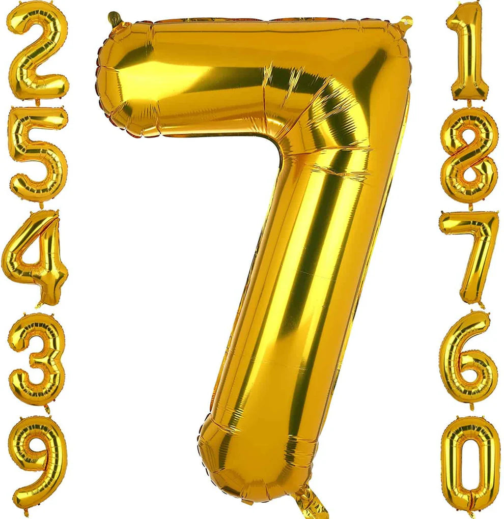 Number 1 Golden Foil Balloon - Helium Quality - 40 inches - 1PC