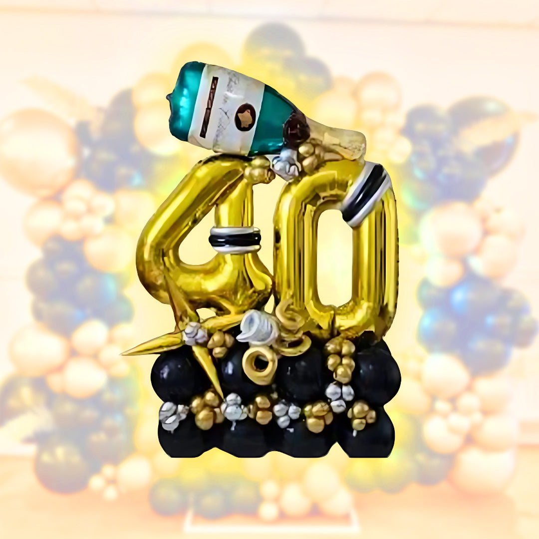 40th Birthday Balloon Bouquet