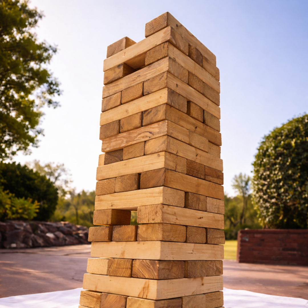 Giant Jenga Game for Mehendi or Birthday Party for Rent
