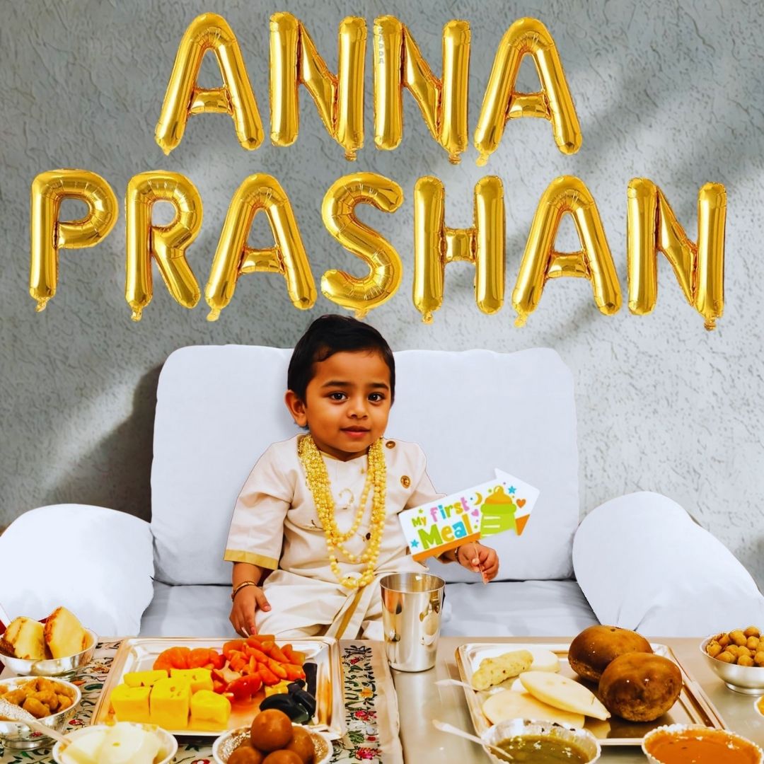 Anna Prashan Balloon Banner Set - Air Filled - 11PC