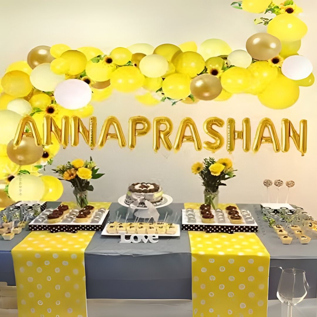 Anna Prashan Balloon Banner Set - Air Filled - 11PC