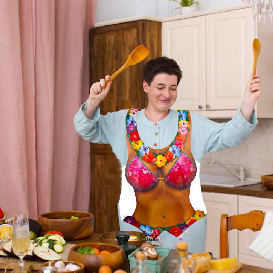 Beach Babe Printed Vest Photo Prop for Adults - 1PC