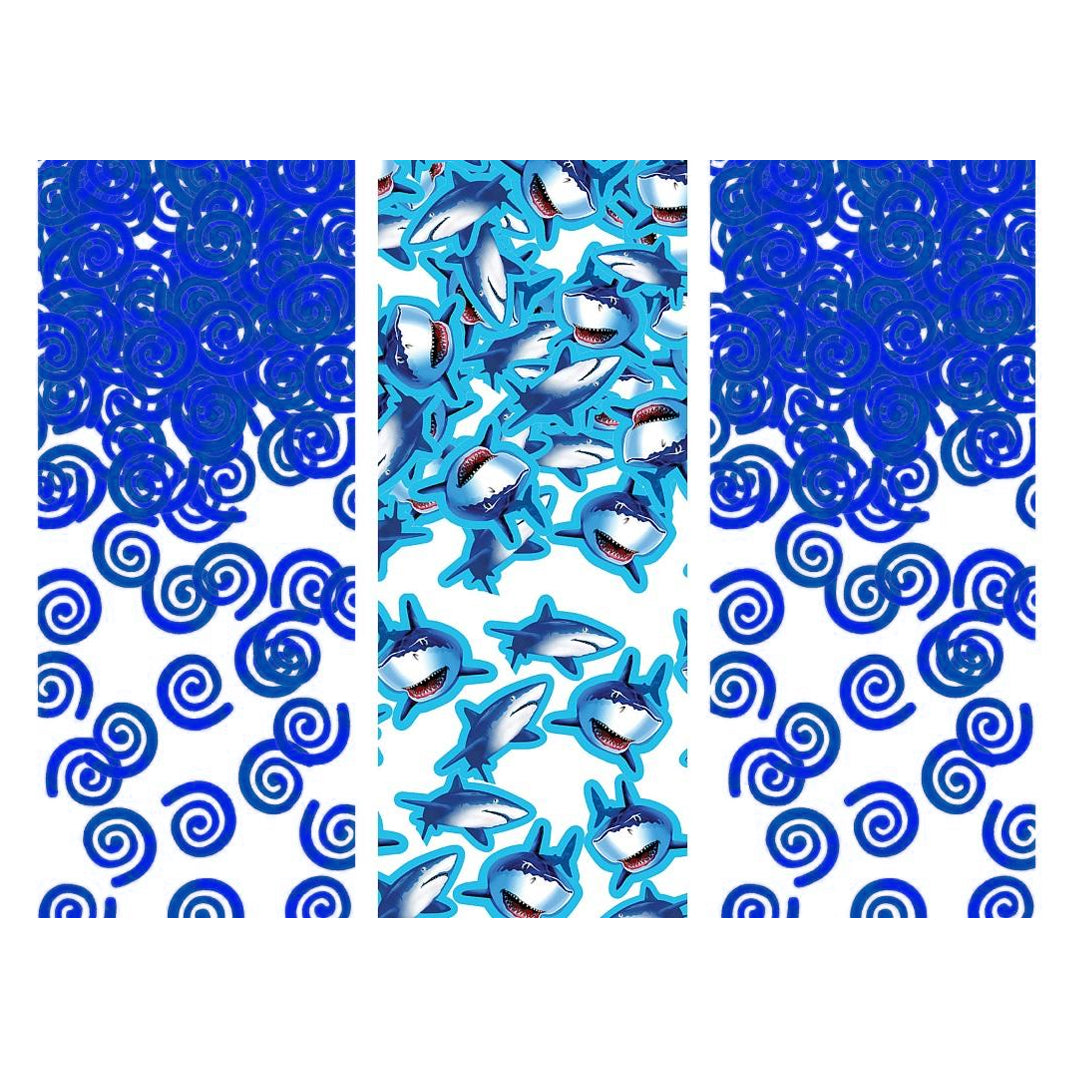 Shark & Waves Shaped Party Confetti for KIds - 1PC