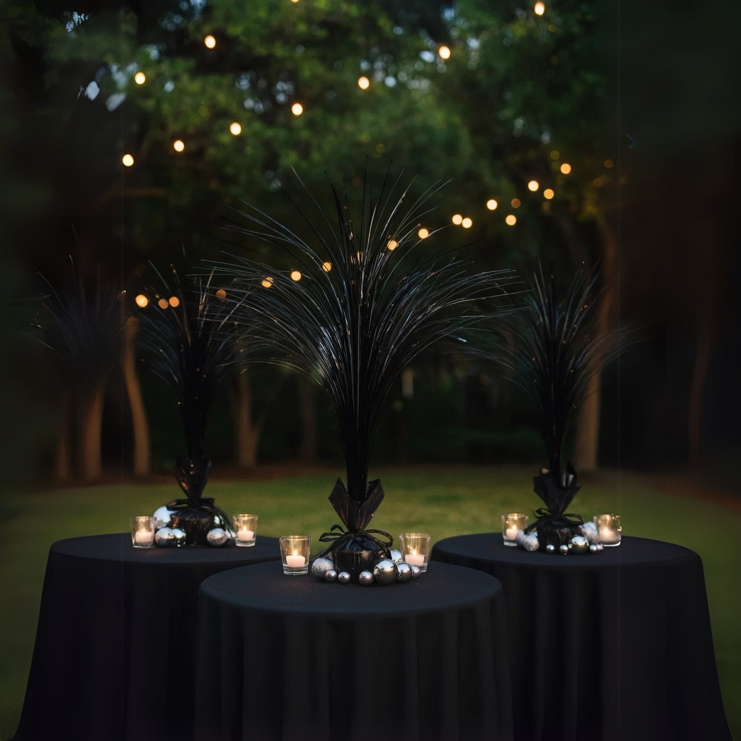 Black Spray Centerpiece for Table Decor - 18 inches - 1PC