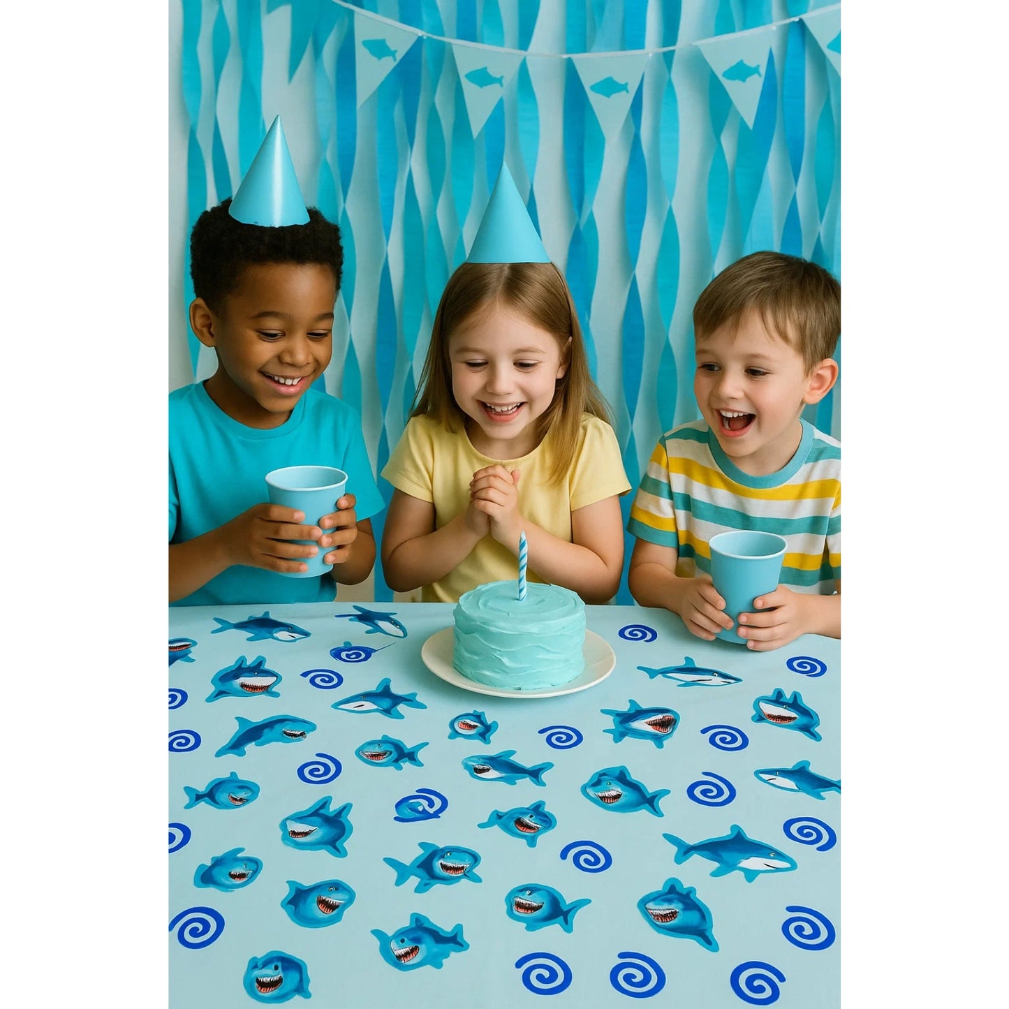 Shark & Waves Shaped Party Confetti for KIds - 1PC