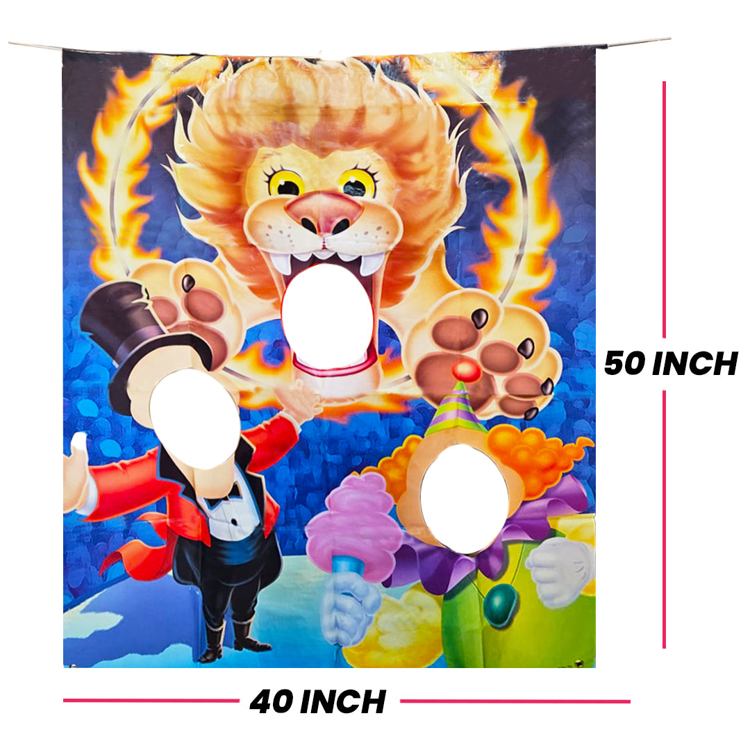 Circus Theme Photo Cutout Hanging for Photo Prop - 1 PC