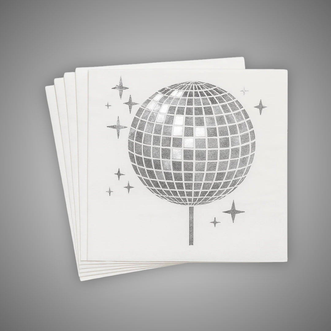 Disco Theme Party Paper Npakins - 20PC