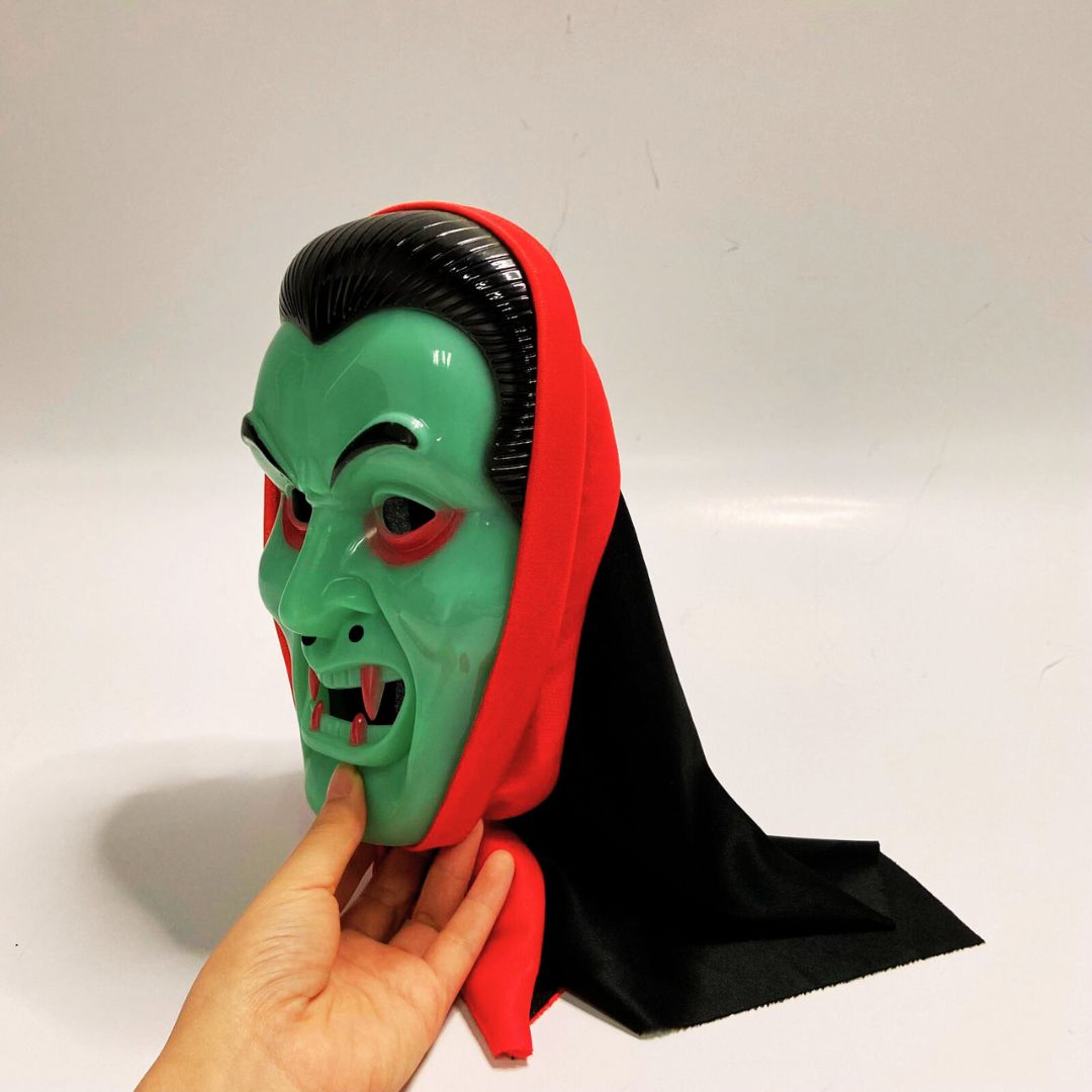 Devil Mask Glow In The Dark w/ Red Fangs for Cosplay/ Halloween/ Theme Party - 1PC