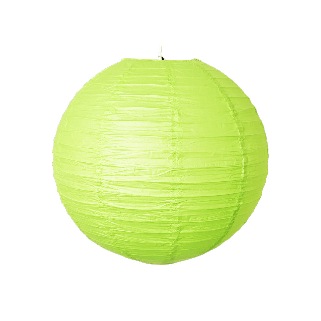 Light Green Round Paper Lantern - 10 Inches - 1PC