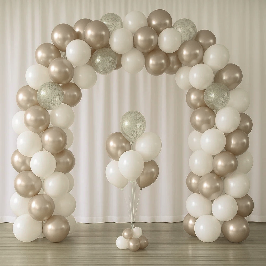 Happy Birthday Golden Balloons and Golden Confetti Balloons Combo Set - 22PC