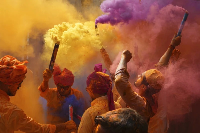 Colored Smoke Bomb for Mehendi/PhotoBooths/Fun Favor - Set of 5