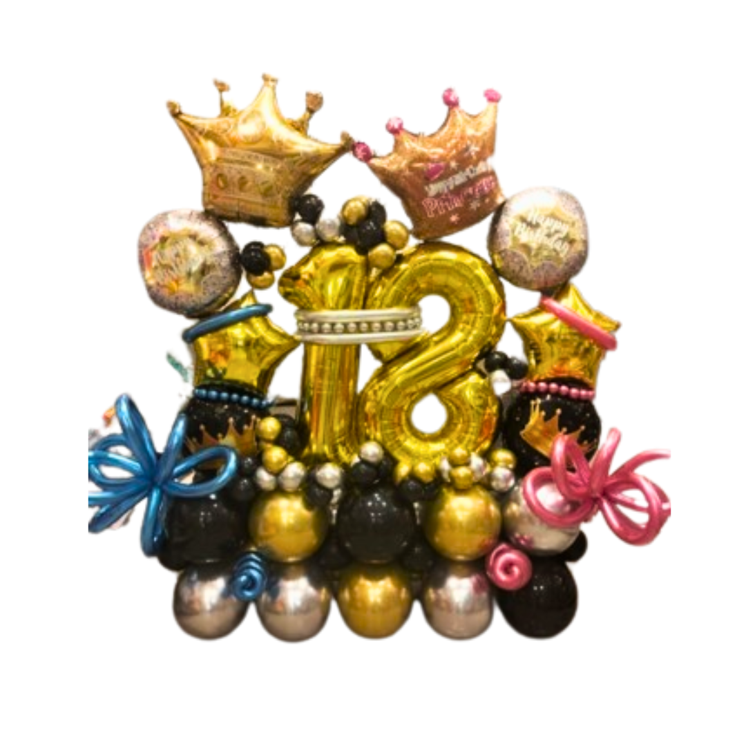 Balloon Bouquet - 18th Birthday