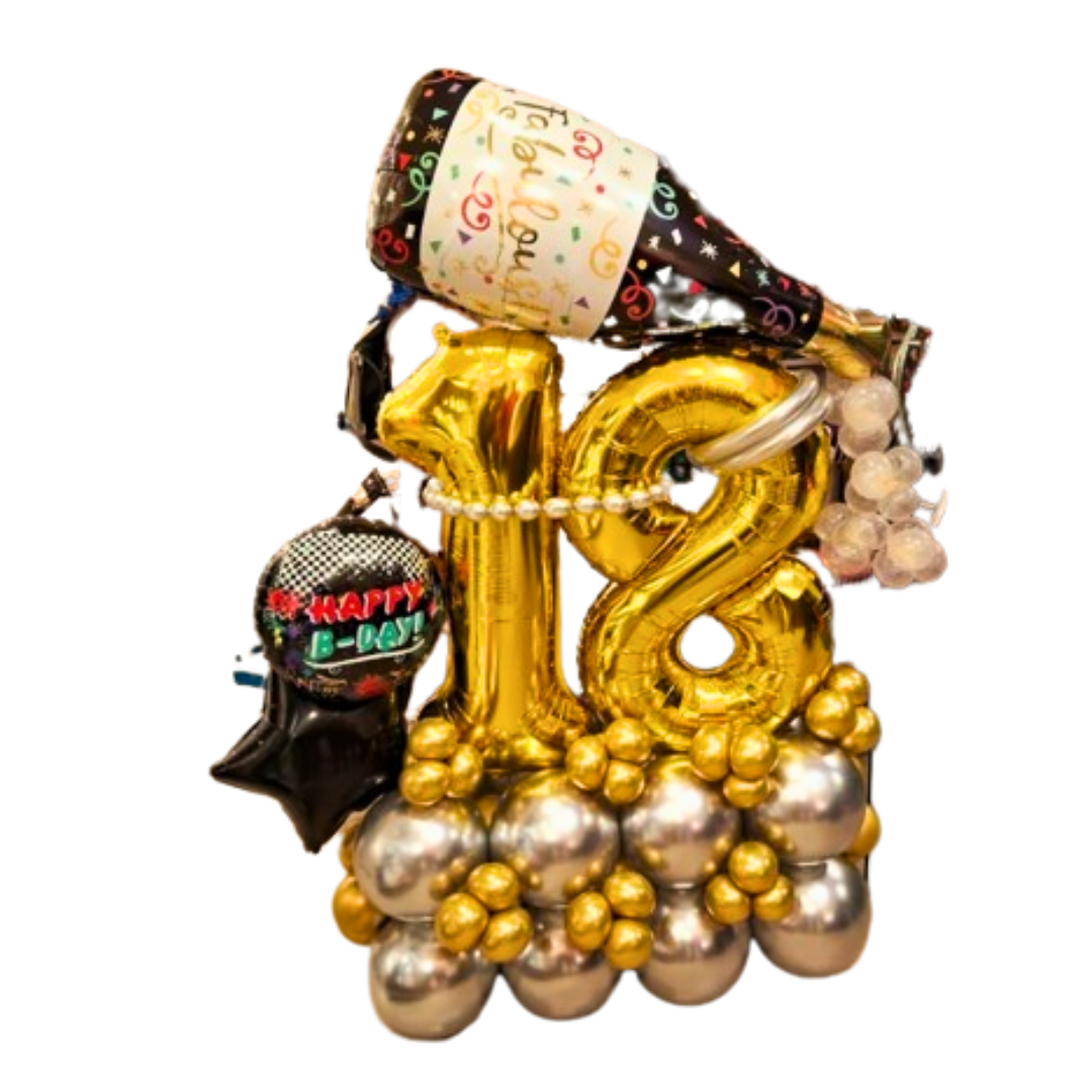 Balloon Bouquet - 18th Birthday