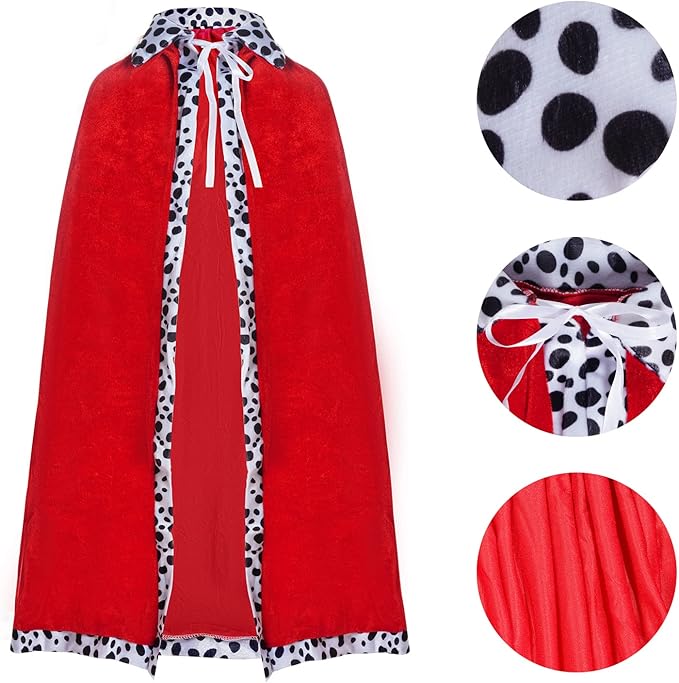 King Red Robe with Golden Crown Combo Set - 2PC