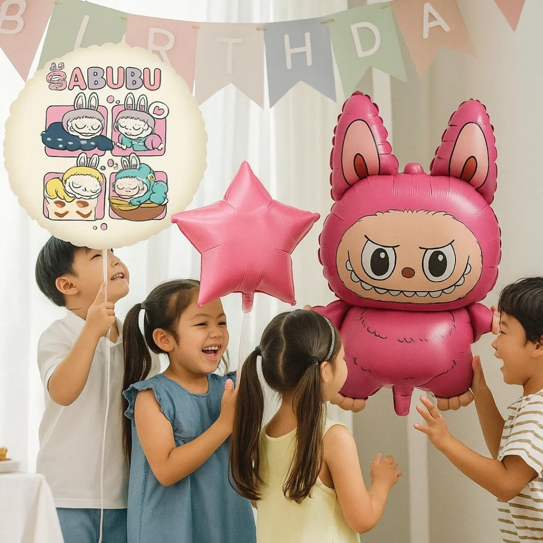 Labubu Foil Balloons - Set Of 5