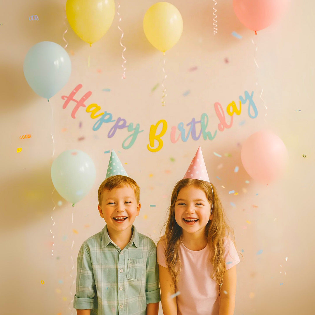 Happy Birthday Pastel Color Banner - 1PC