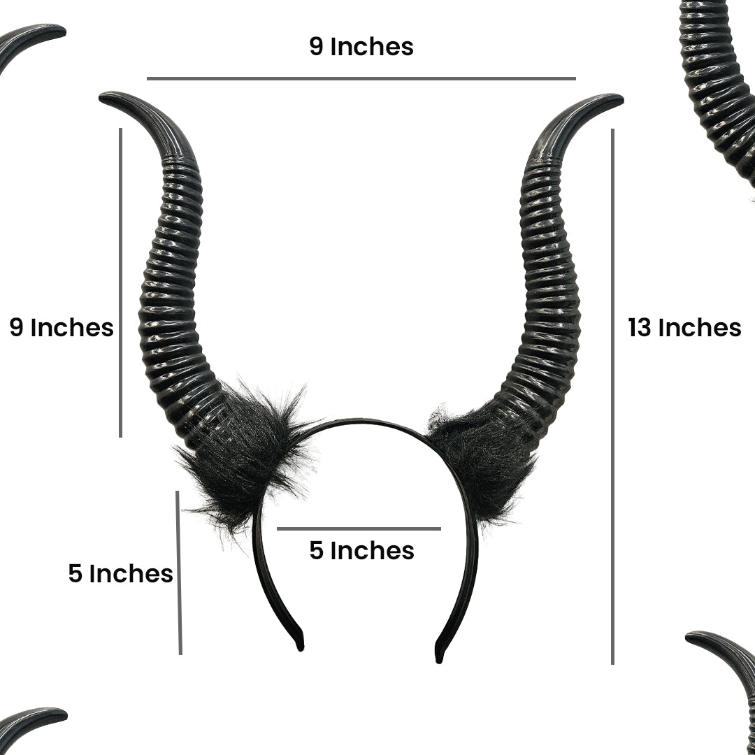 Maleficient Headband Black - 1PC