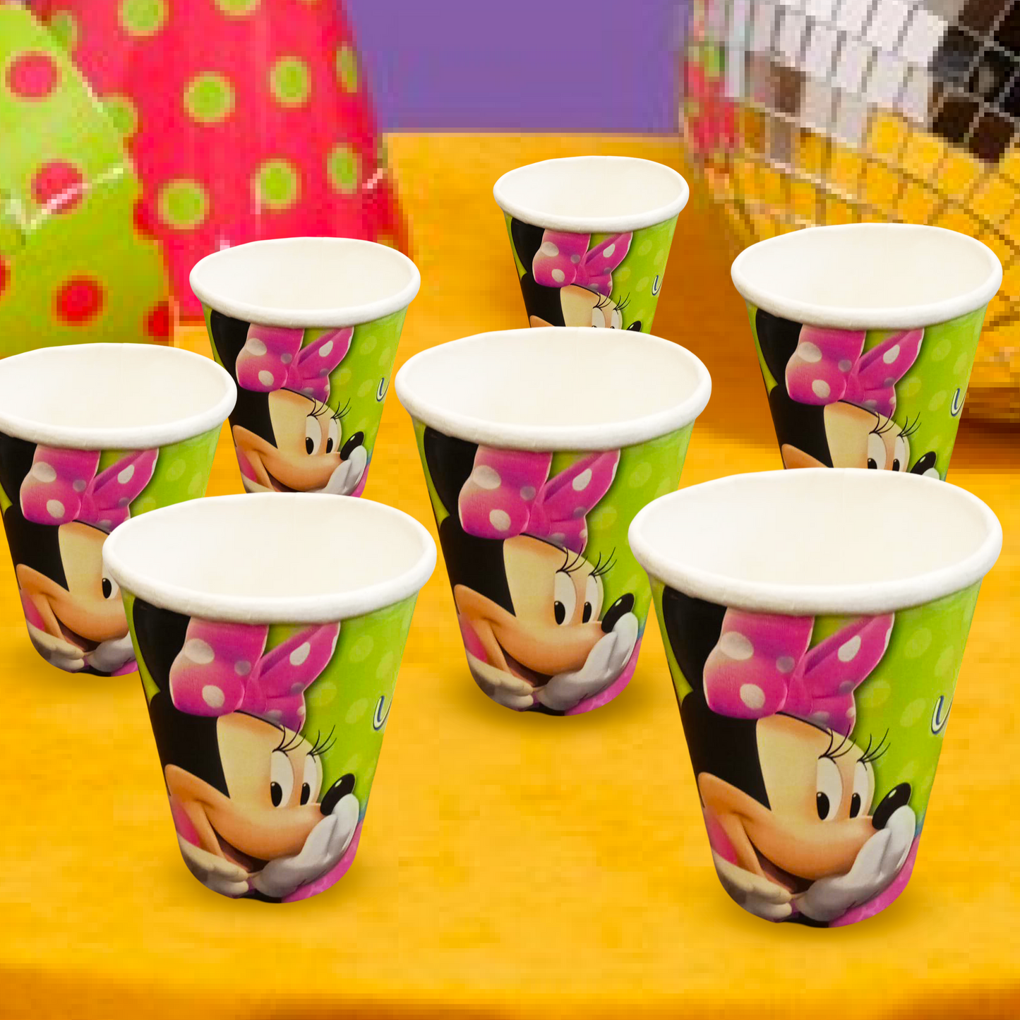 Minnie Mouse Printed Party Paper Cups - 260ml - 8PC