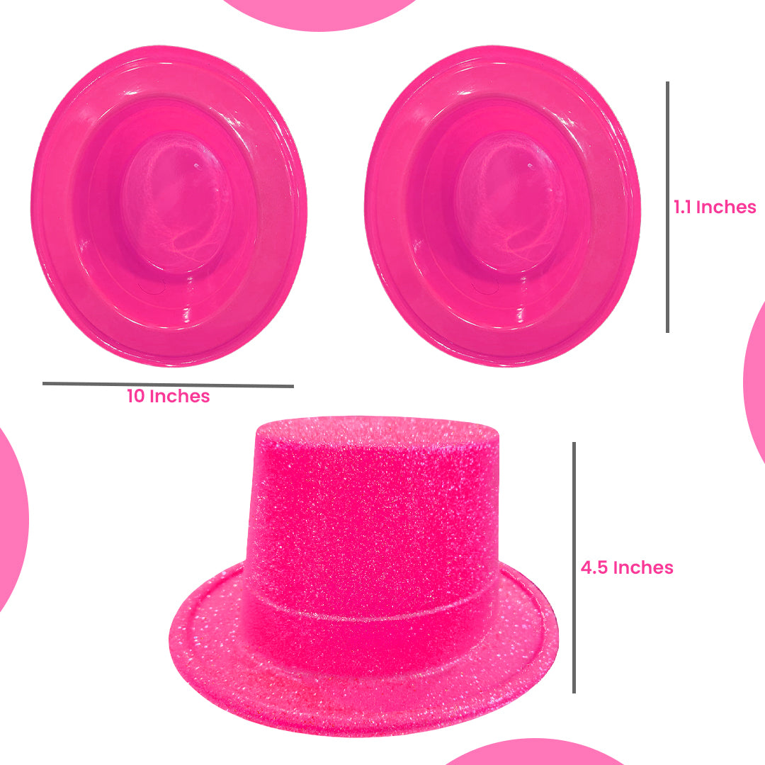 Neon Glitter Hats Combo Pack - 6PC