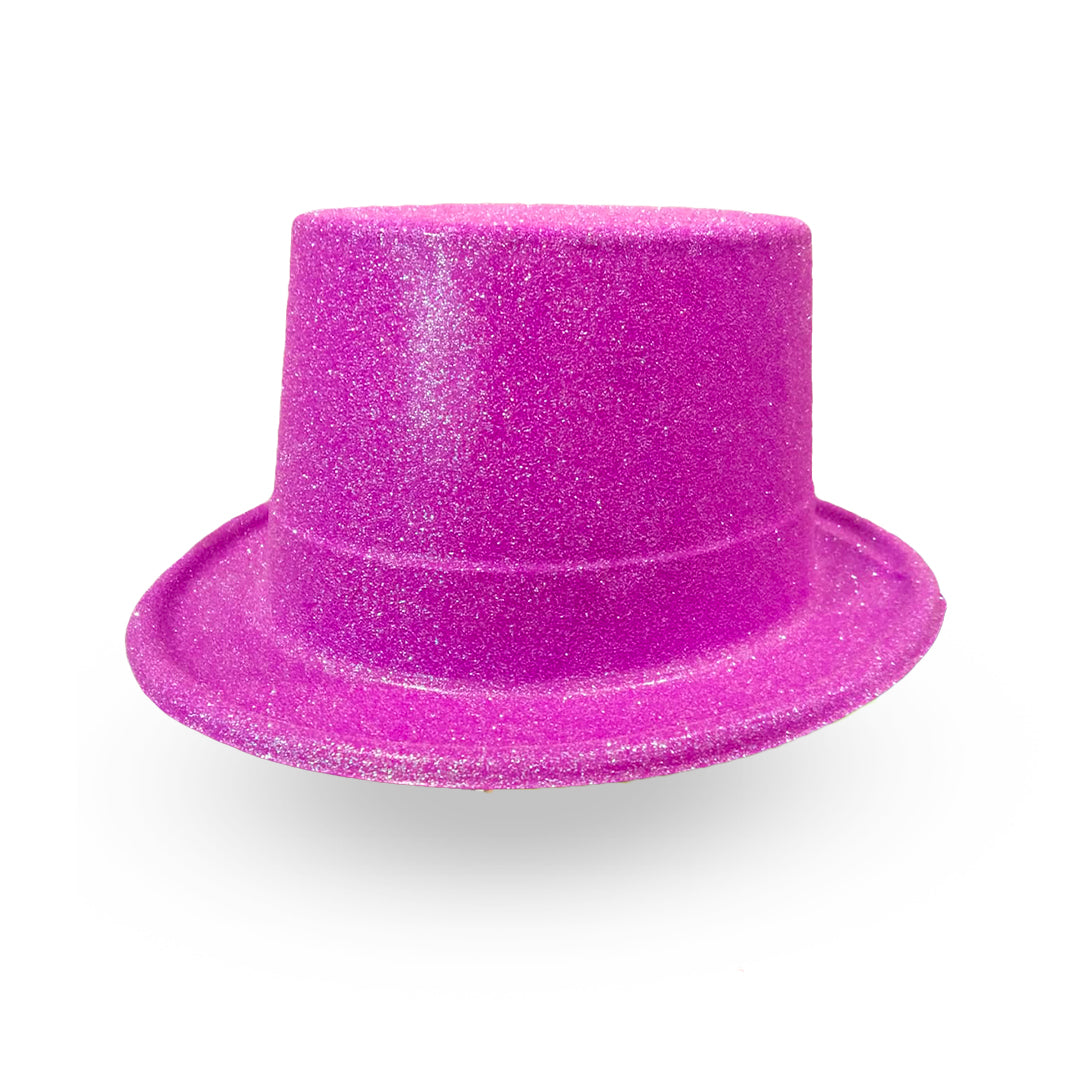 Neon Purple Glitter Hat for Adults - 1PC