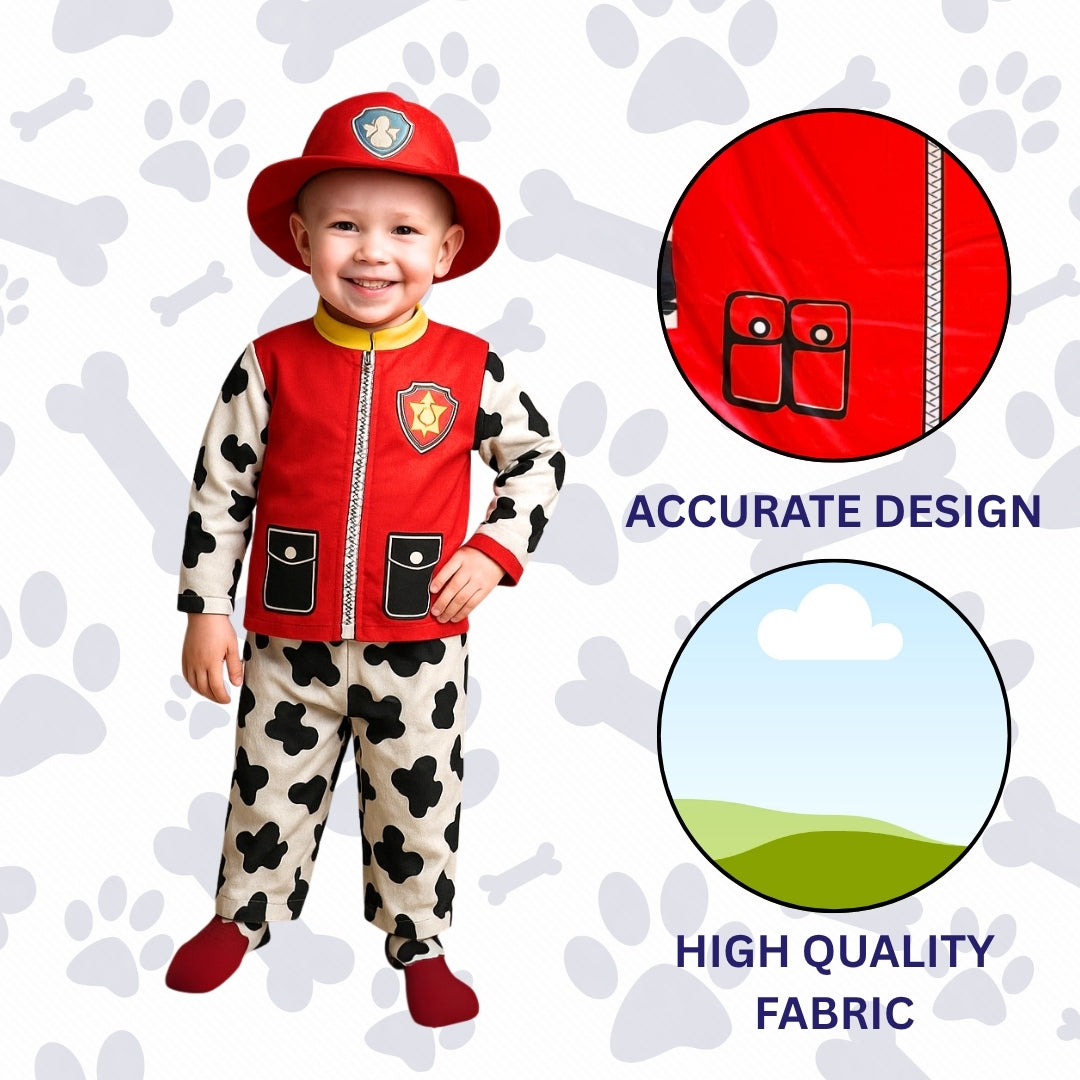 Paw Patrol Costume with Red Bag - Medium - Age 5 to 7 Years