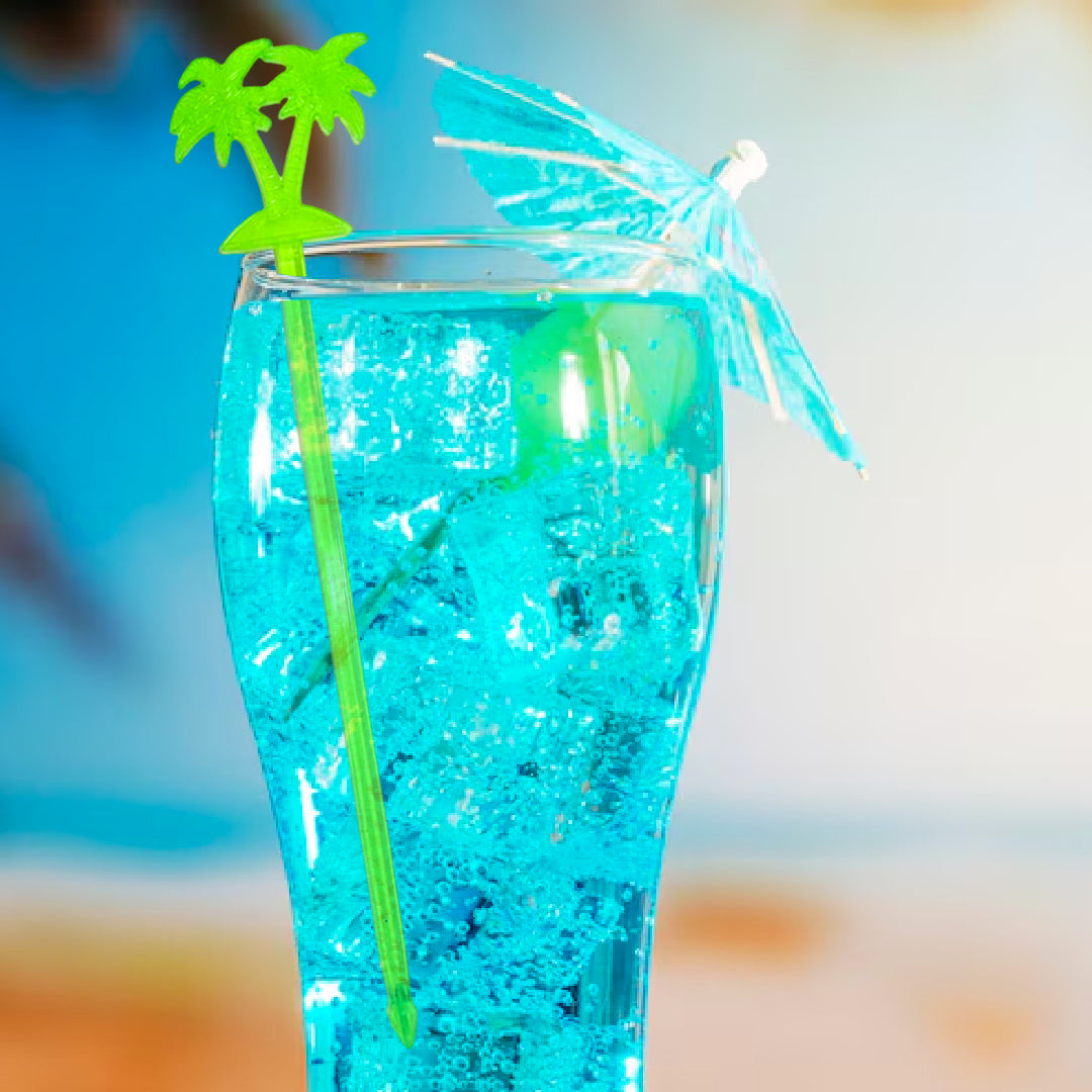 Palm Tree Green Stirrers - 12PC