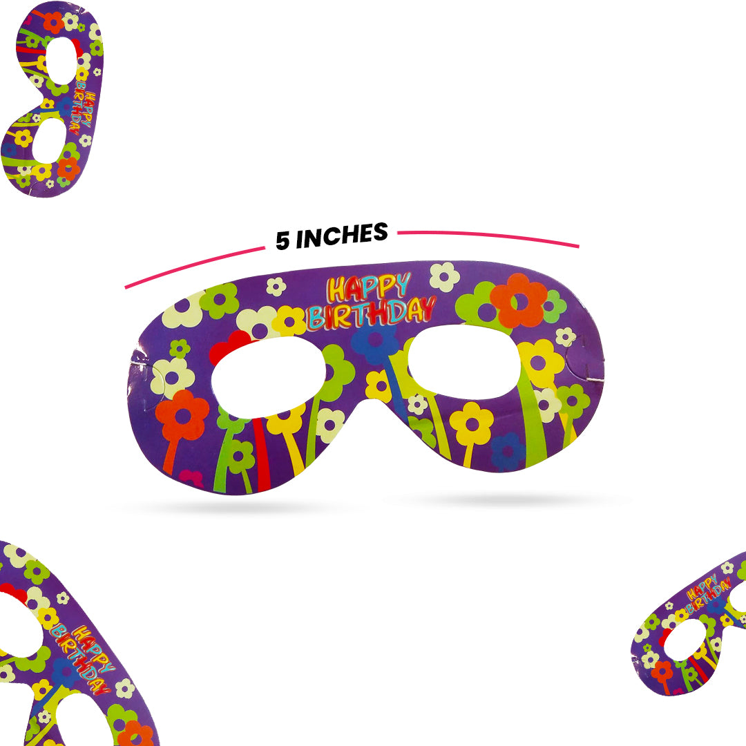 Happy Birthday Paper Eye Mask for Kids - 10PC