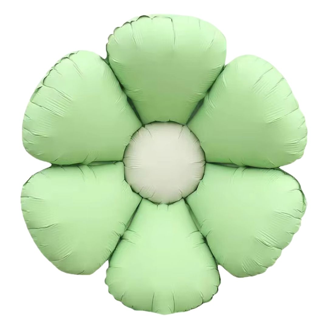 Pastel Green Flower Shaped Balloon - Air Filled Only - 24 inches - 1PC