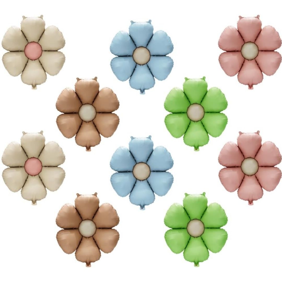 Pastel Green Flower Shaped Balloon - Air Filled Only - 24 inches - 1PC
