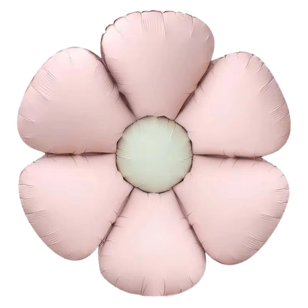 Pastel Pink Flower Shaped Balloon - Air Filled Only - 24 inches - 1PC