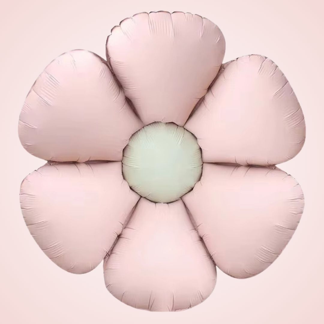 Pastel Pink Flower Shaped Balloon - Air Filled Only - 24 inches - 1PC