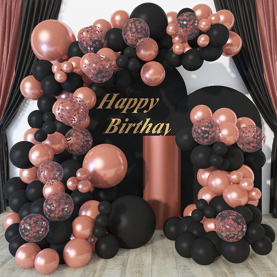 Pink Heart / Star Confetti Balloon Set