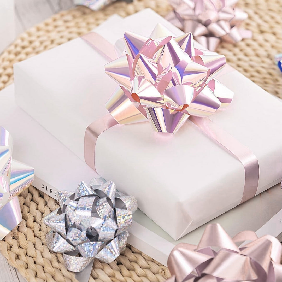 Gift Packing Bow Ribbons Pink for Gift Wrap - 2PC