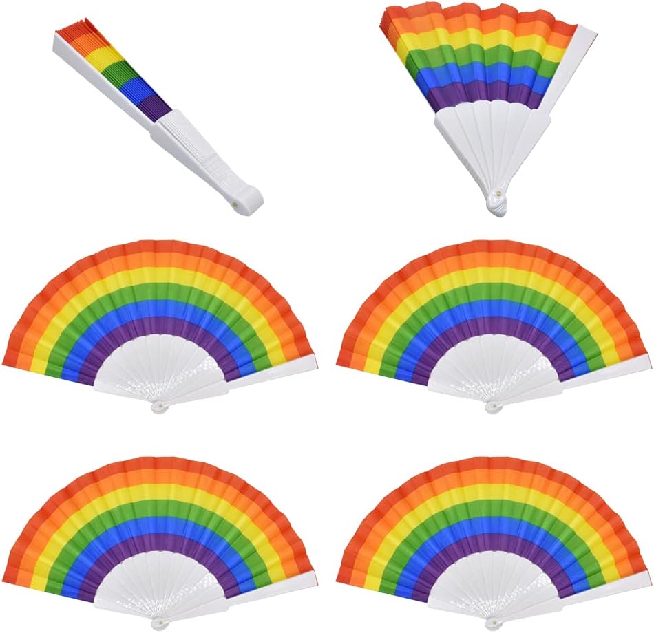 Rainbow Hand Fan Set - 4