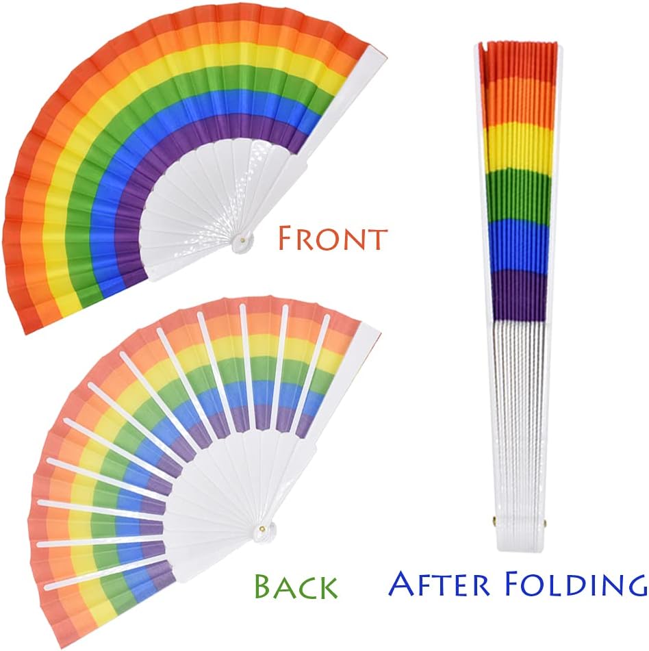 Rainbow Hand Fan Set - 4