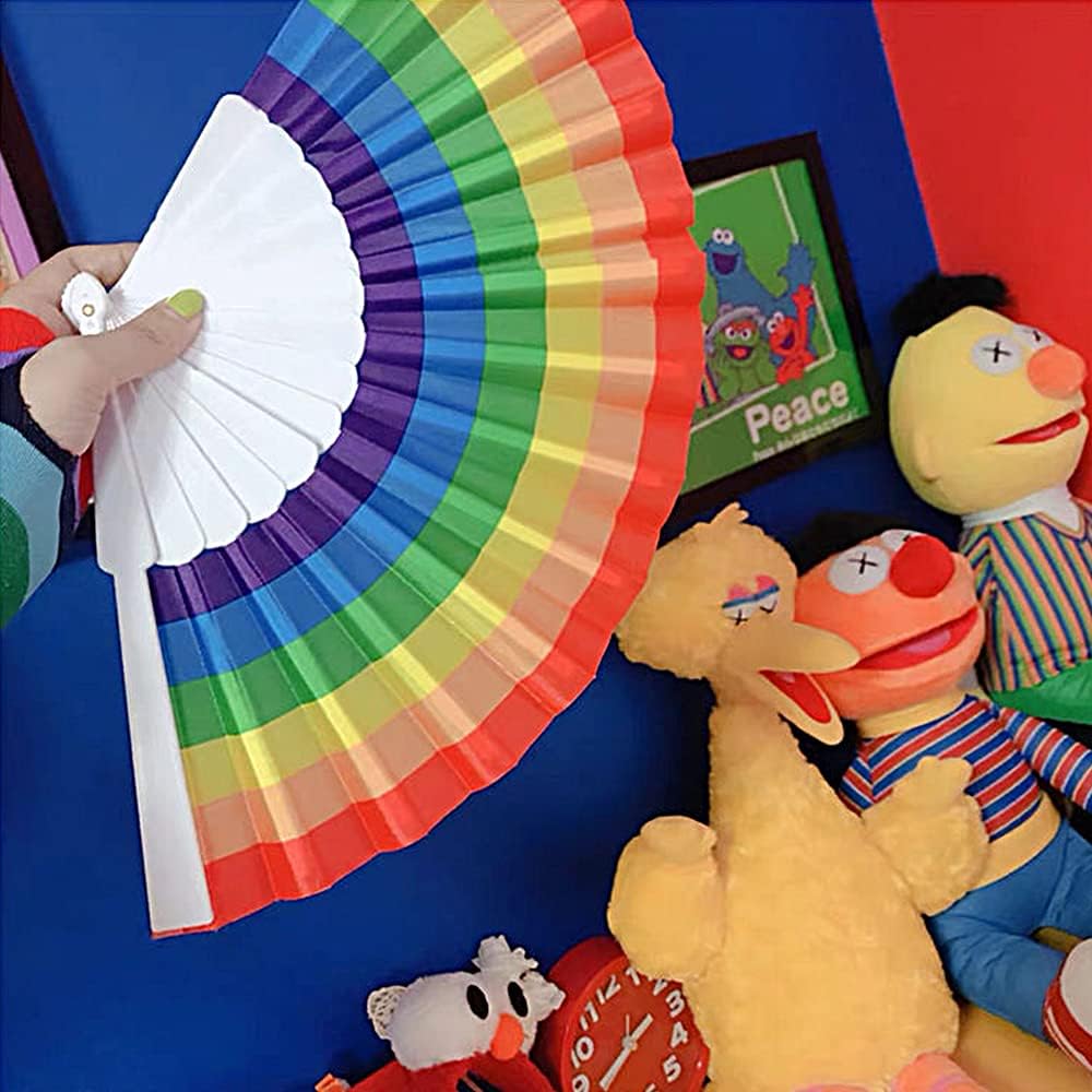 Rainbow Hand Fan Set - 4