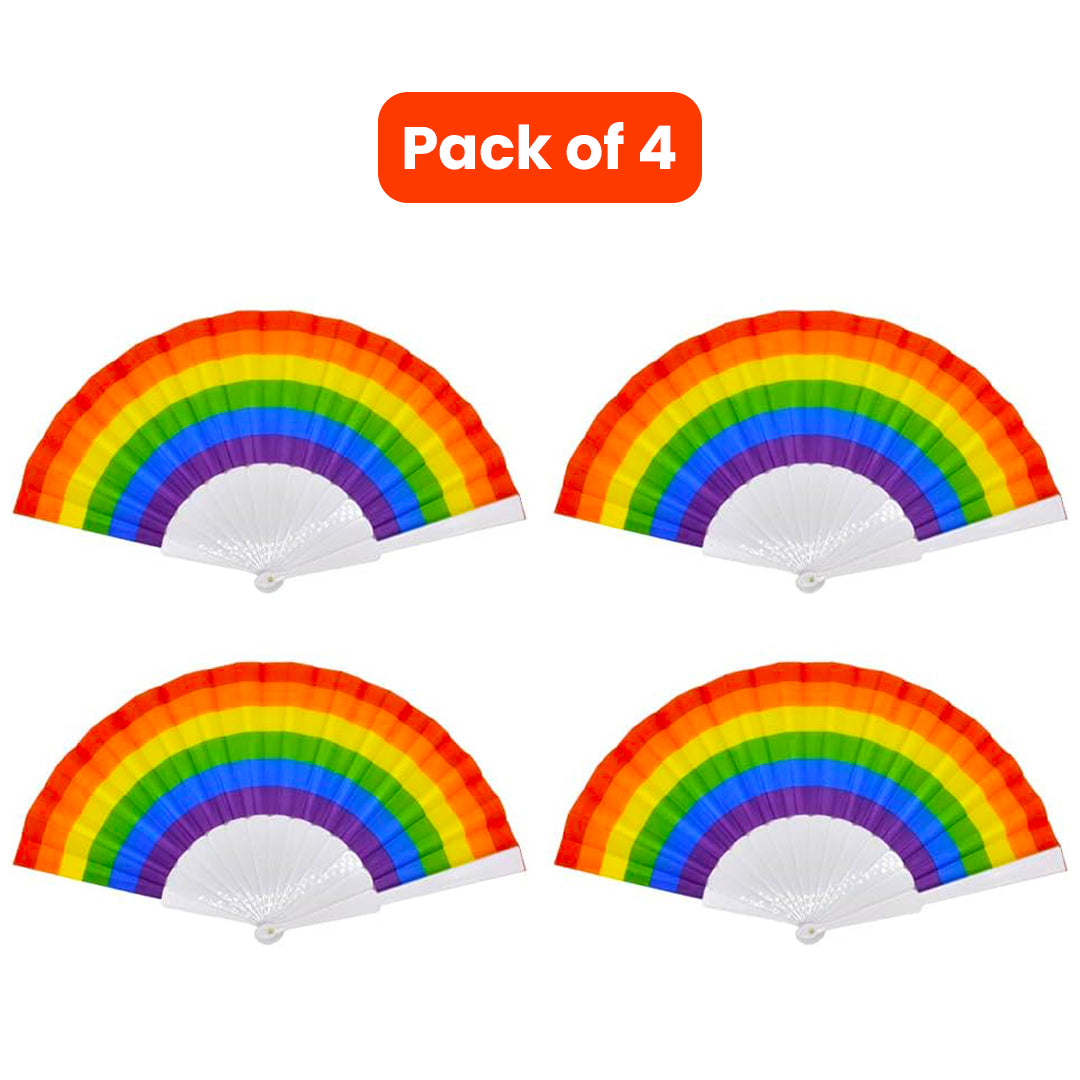 Rainbow Hand Fan Set - 4