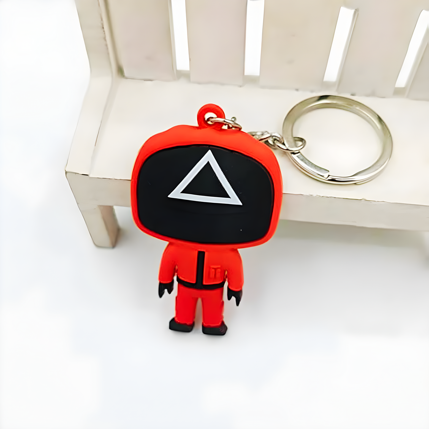 Squid Game Mask Men Figurine Keychain Set for Party Favour - 3PC